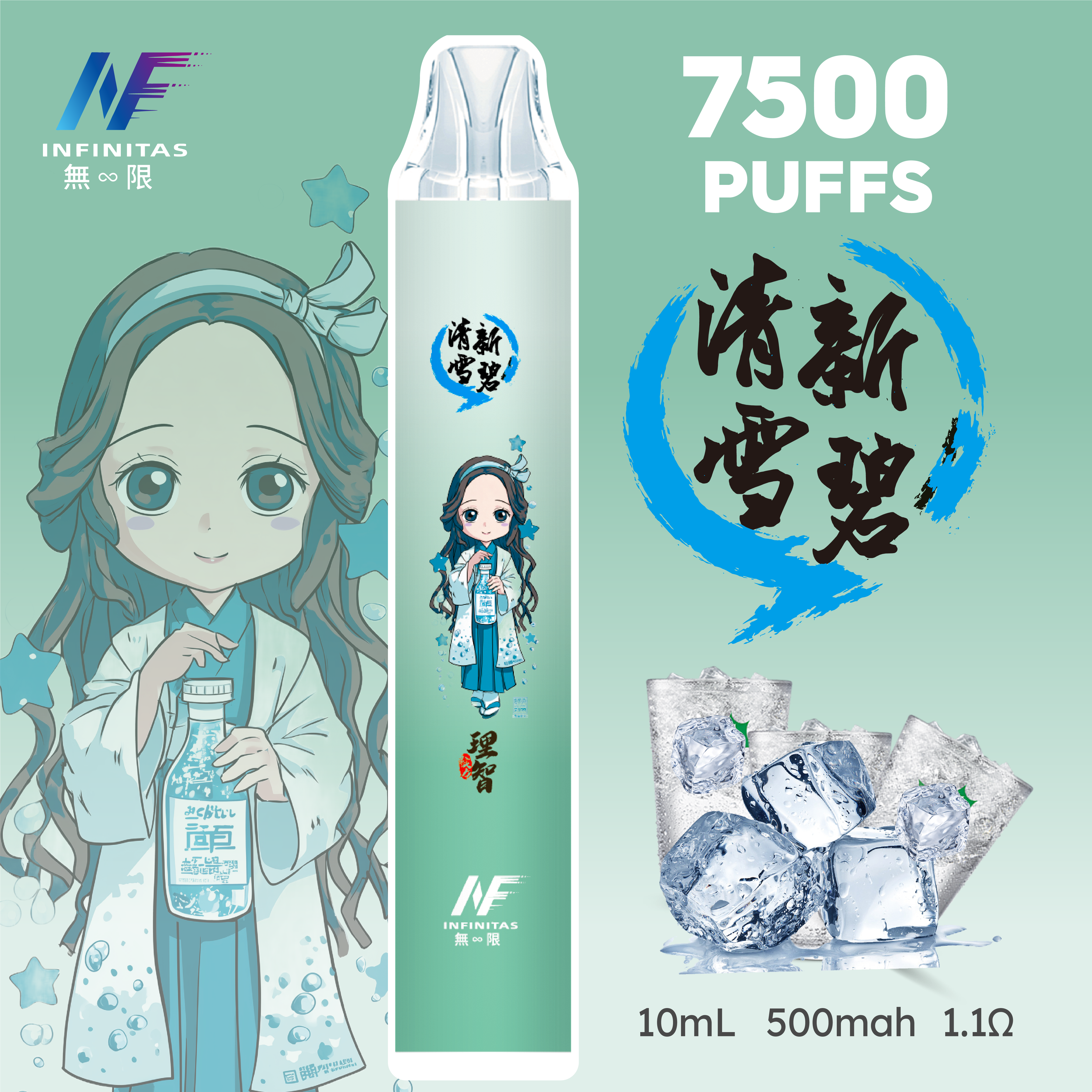 INF拋棄式 7500口  鬼滅系列